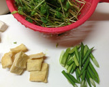 豆苗とあぶらあげ炒め作り方1写真