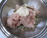鶏ミンチとなめたけの簡単大葉巻きつくね♪作り方2写真