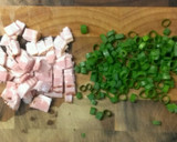 お弁当にも！ネギとベーコンの卵焼き作り方1写真
