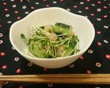 胡瓜と貝割れとツナの超~簡単な和え物作り方4写真