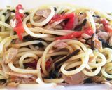 トマトとツナと塩昆布の簡単パスタ作り方6写真