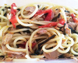 トマトとツナと塩昆布の簡単パスタ作り方6写真
