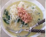 糖質制限濃厚クリームパスタ風作り方5写真