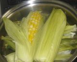 炊飯器で夏のおこわ（トウモロコシ）作り方1写真