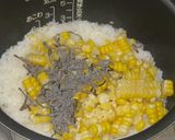 炊飯器で夏のおこわ（トウモロコシ）作り方4写真