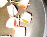 プチトマトも美味しいよ×ベーコン巻♪作り方3写真
