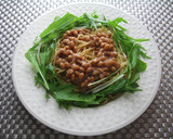 ＊納豆と水菜の和風パスタ ～温玉のせ～＊作り方7写真