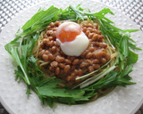 ＊納豆と水菜の和風パスタ ～温玉のせ～＊作り方8写真