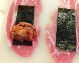 簡単味付け不要☆焼くだけ豚キムチーズ巻作り方2写真