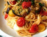 なす★トマト★モッツァレラチーズのパスタ作り方11写真