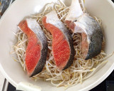 包丁まな板不要☆鮭の蒸し物マヨソース作り方3写真