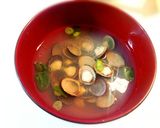 しじみ汁。料理酒入り～《丑の日にも》作り方4写真