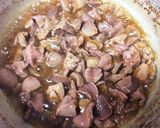 鶏のレバーと砂ずりの簡単麺つゆ煮作り方5写真