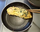 カニカマチーズでとろ～り簡単玉子焼き作り方2写真