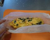 カニカマチーズでとろ～り簡単玉子焼き作り方3写真