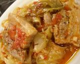夫の好物♪豚バラとキャベツのトマト煮込み作り方6写真