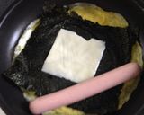 魚肉ソーセージ入り玉子焼き作り方3写真