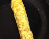 魚肉ソーセージ入り玉子焼き作り方5写真