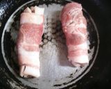 肩ロースの切り落としでしそ巻き作り方4写真