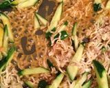 節約ヘルシー♪キュウリと切干のスタミナ丼作り方8写真