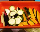 簡単＊夏野菜のナポリタングラタン作り方4写真