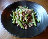 いんげんとひき肉の味噌炒め♪作り方5写真