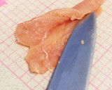 ササミのクリームチーズと海苔佃煮挟み焼き作り方2写真
