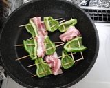 豚バラピーマン串焼き作り方4写真