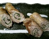 肩ロースの切り落としでしそ巻き作り方6写真