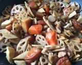 フライパンひとつで簡単筑前煮!お食い初め作り方3写真