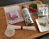 簡単 冷製生ハムトマトそうめん作り方1写真