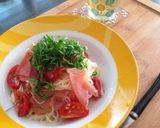 簡単 冷製生ハムトマトそうめん作り方7写真