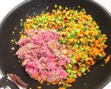 中華風肉味噌 レタス包み作り方4写真