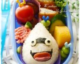 妖怪ウォッチウィスパーおにぎり☆キャラ弁作り方2写真