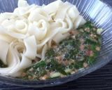 暑い夏に！納豆めかぶのネバネバ冷やうどん作り方2写真
