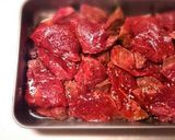 焼き肉のタレで簡単♪ビーフジャーキー作り方1写真