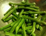 鯵干物とインゲンの☆青紫蘇ドレマヨ和え♪作り方2写真