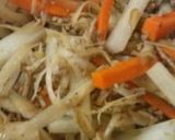 根菜タップリのひき肉入りきんぴら作り方4写真