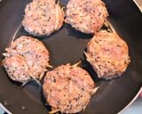 豚ミンチで❀照り焼き牛蒡入りハンバーグ❀作り方4写真