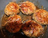 豚ミンチで❀照り焼き牛蒡入りハンバーグ❀作り方7写真
