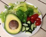 塩レモンアリオリソースでチキンサラダ作り方3写真