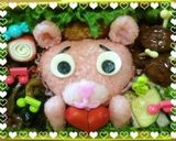 簡単！ピンクパンサー♡キャラ弁・遠足作り方5写真