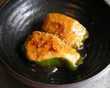 鶏つくねピーマン詰めの甘辛トロトロ餡かけ作り方11写真
