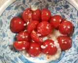 バニラアイスにプチトマト作り方1写真