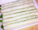 エビとアスパラの春巻き焼き作り方7写真