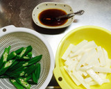 簡単♡夏にぴったり！おくらと長芋の和え物作り方1写真