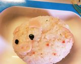 簡単キャラ弁★豚さん 尻尾付き(^^)作り方4写真