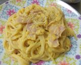 カボチャの煮物でクリームパスタ作り方5写真