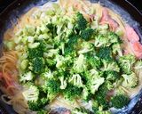 鮭とブロッコリーのレモンクリームパスタ作り方6写真