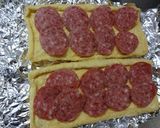 うすあげとサラミのチーズ焼き作り方3写真
